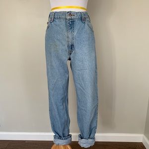 Vintage Levi's 550 Orange Tab Light Blue 28 29